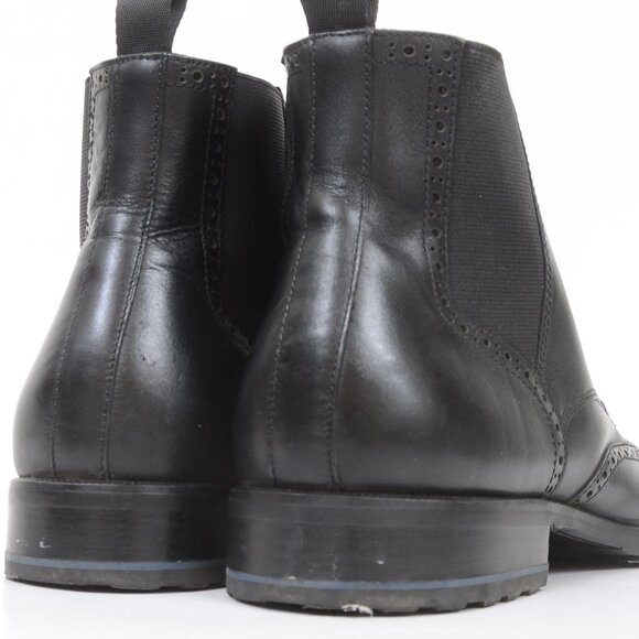 Aldo Toney Mens 10 Wingtip Black Leather Chukka Boot Preppy Business Dressy main image 8